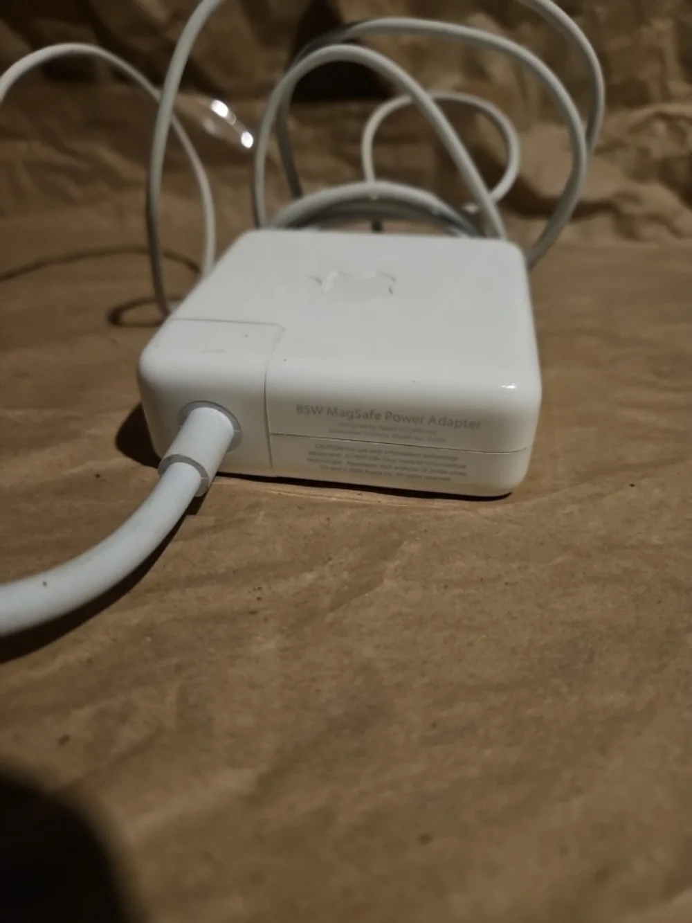 Apple White MagSafe Power Adapter with Attached Cable